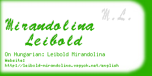 mirandolina leibold business card